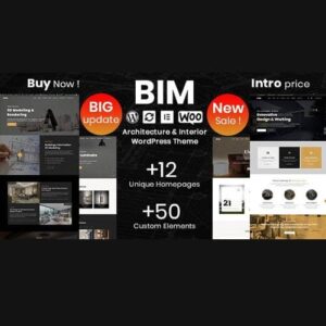 BIM - Architecture & Interior Design Elementor WordPress Theme